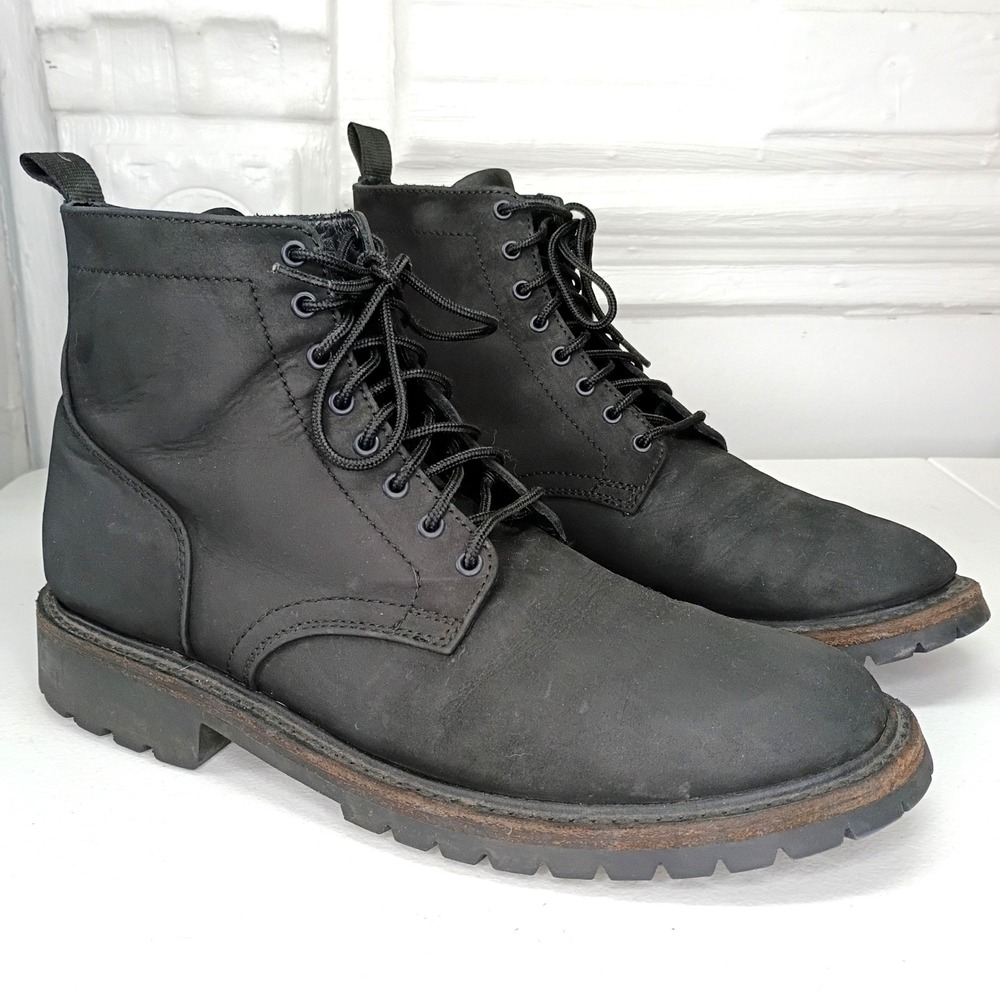 Thursday Boot Co. Hero Men's 12 Black Nubuck Laced Combat Ankle Boots - Picture 5 of 10